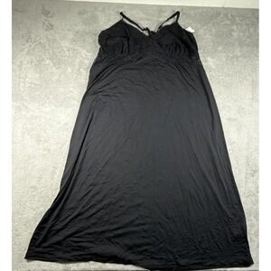 INC International Concepts Women's Plus Size Lace Chemise Black Size 3X NWT